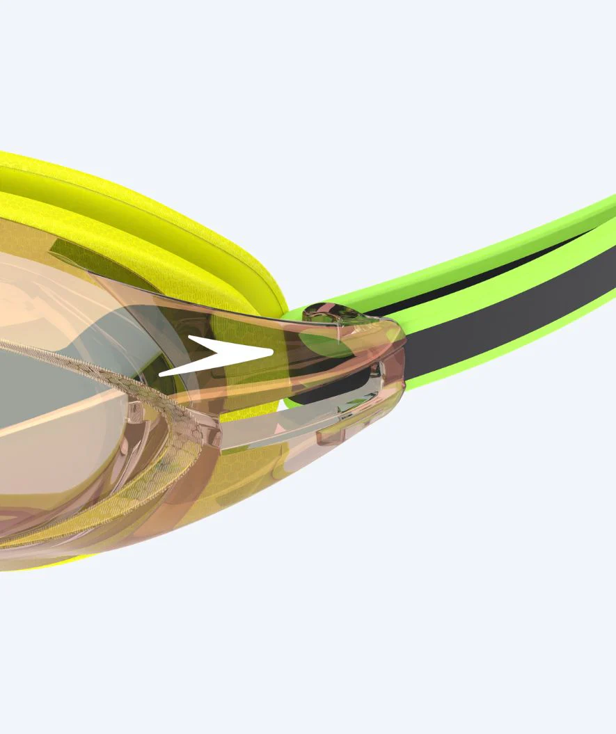 Speedo Elite svømmebriller - Vanquisher 3.0 Mirrored - Grøn/bronze