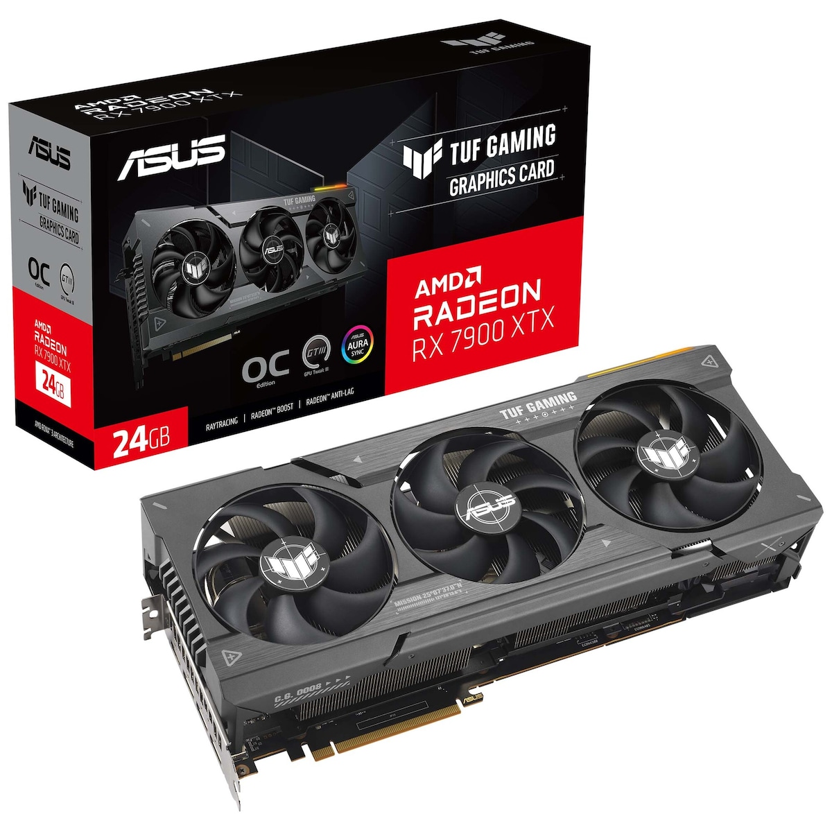 ASUS TUF Gaming Radeon RX 7900 XTX 24GB OC grafikkort