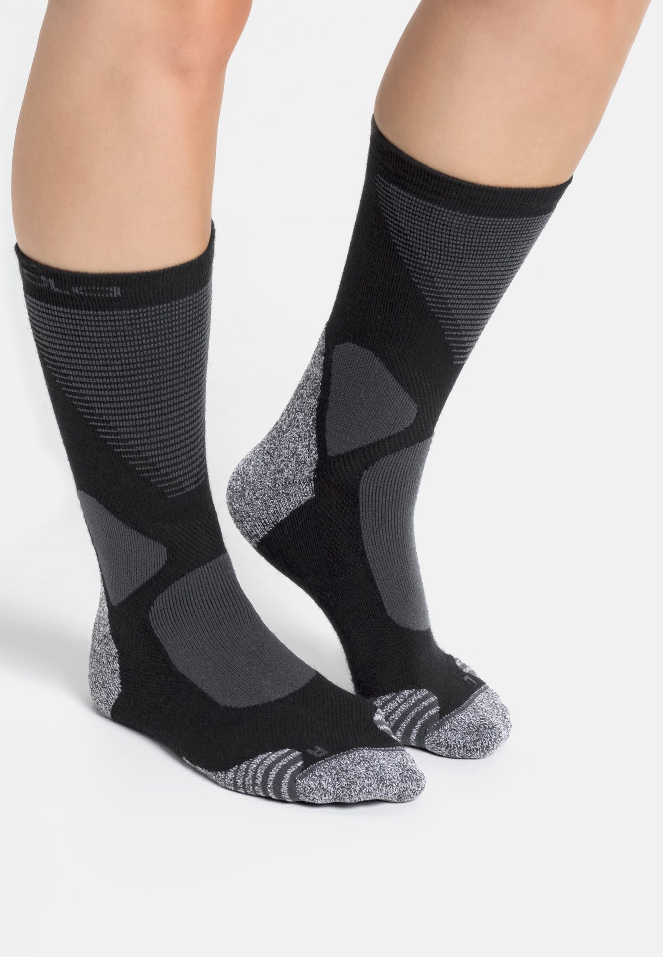 Unisex Active Warm XC Socken in black - odlo graphite grey