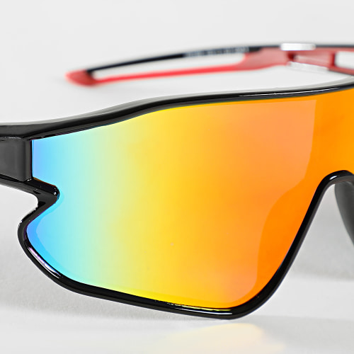 Lunettes De Soleil Noir Orange Iridescent