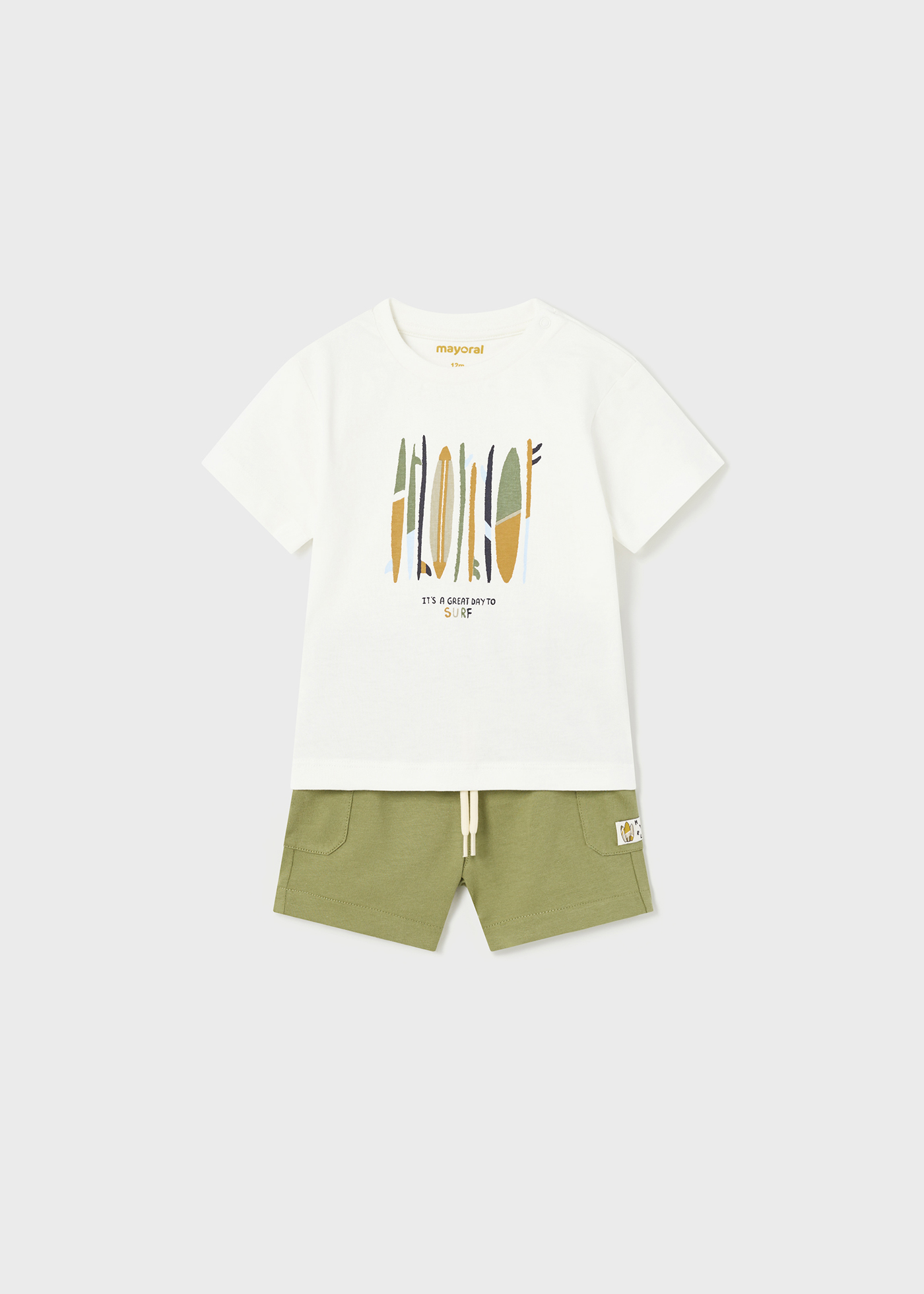 Conjunto de 2 peças em algodão sustentável para bebê