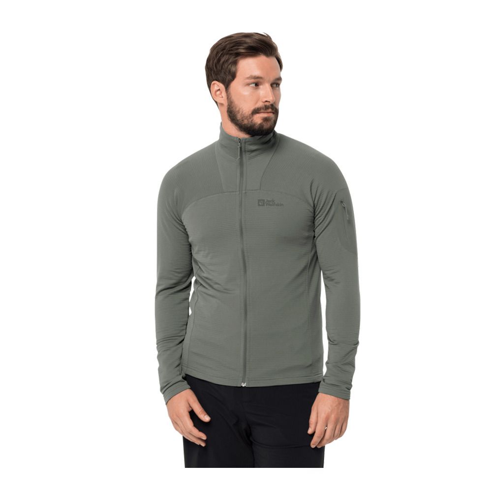 Jack Wolfskin PRELIGHT FZ - Polaire Homme gecko green