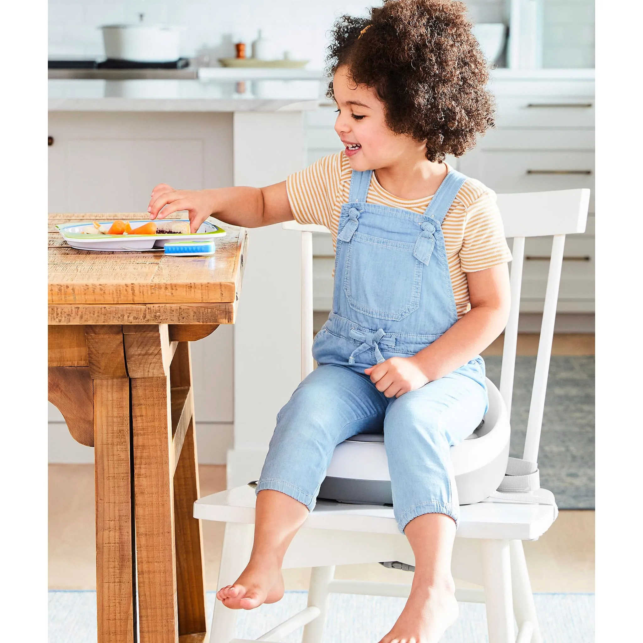 Skip Hop Siège de Table Rehausseur Sleek - Gris  Blanc