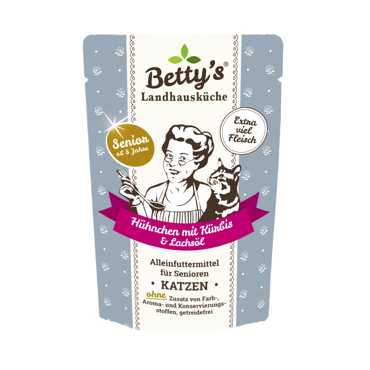 Betty's Landhausküche Frischebeutel SENIOR Hühnchen mit Kürbis 12 x 100g