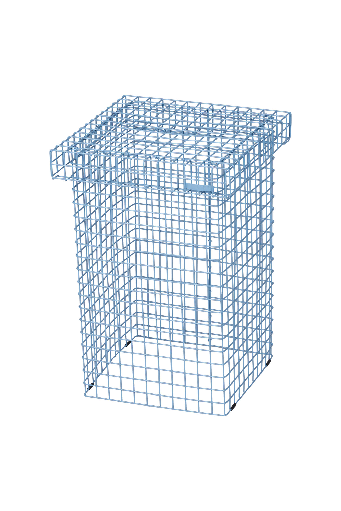WIRE STOOL Stol | Metal. 34 x 34 x 50 cm. | Smokey Blue | Kalager Design