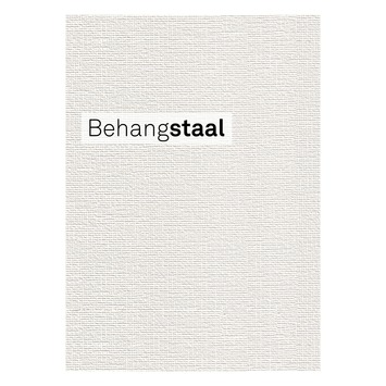 Behangstaal vliesbehang textiel uni gebroken wit (dessin 103448)