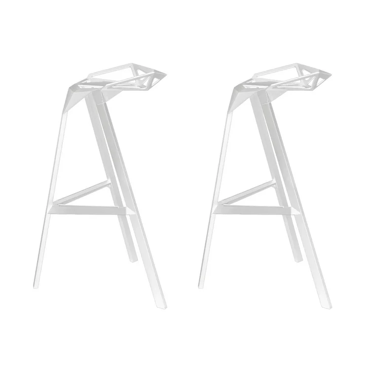 Magis - Stool One Hocker, H 74 cm, weiss (2er-Set)