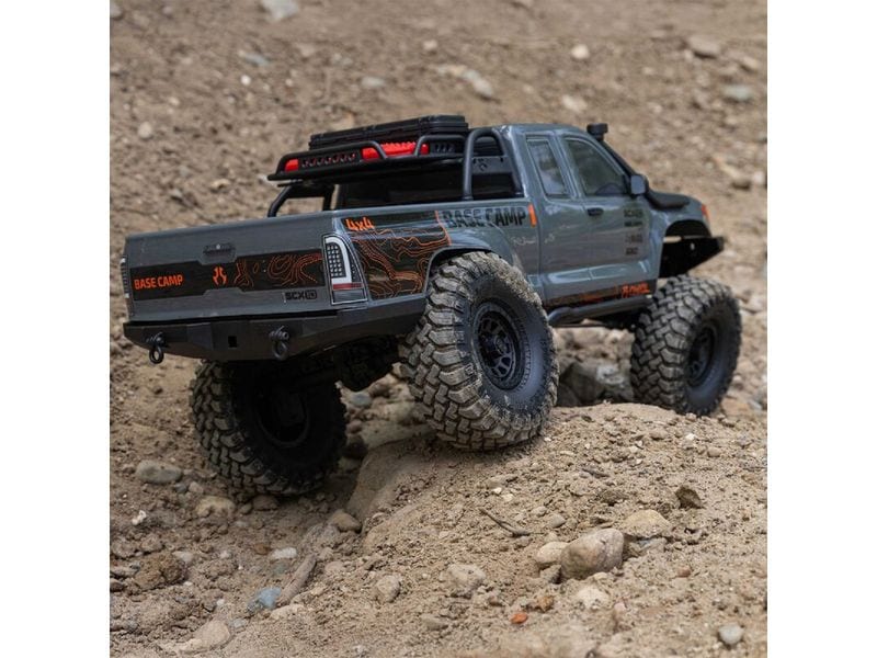Axial Scale Crawler SCX10 III Base Camp ARTR, Grau Rockcrawler Basis Ausführung mit Spektrum