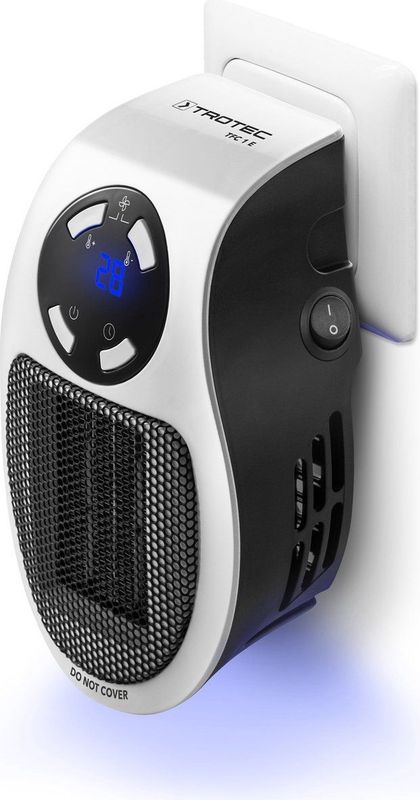 TROTEC Keramische Stopcontactverwarming - Kachel TFC 1 E - 500W - 2 Warmtestanden