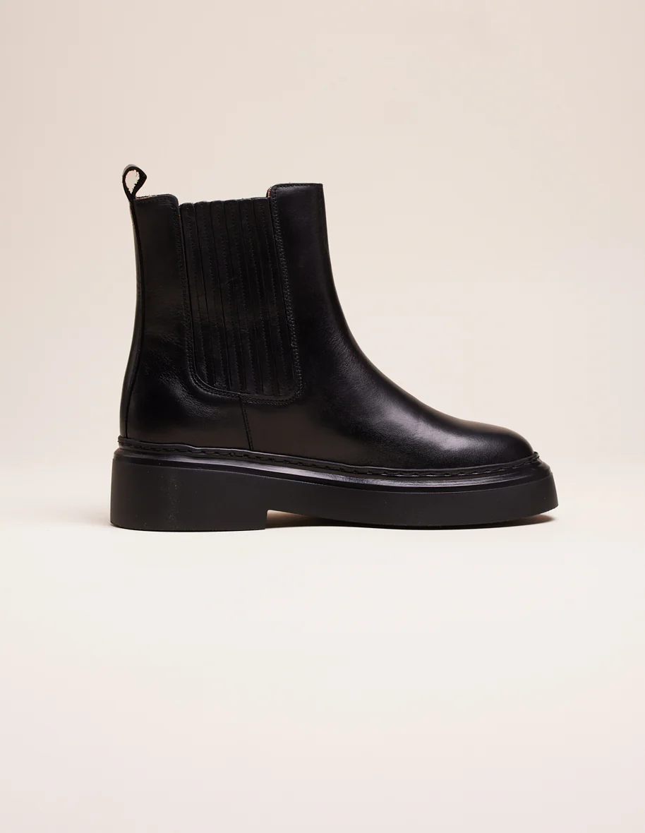 Bottines Tiphanie - Cuir noir