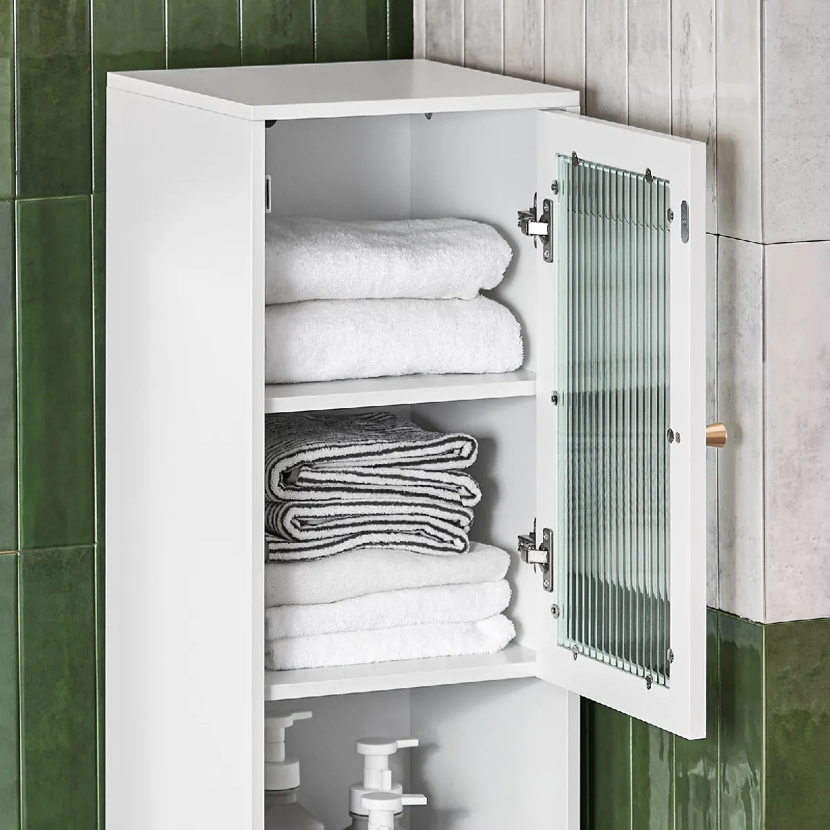 SoBuy BZR118-W Étagère Salle de Bain - Verre