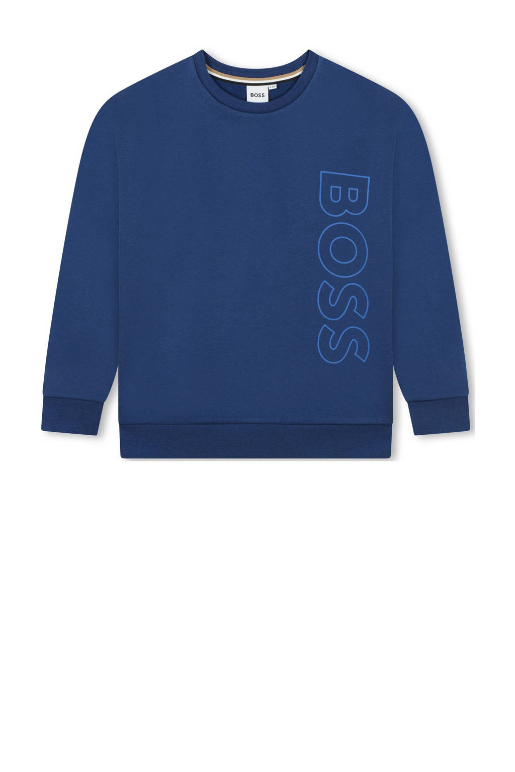 BOSS sweater met logo blauw