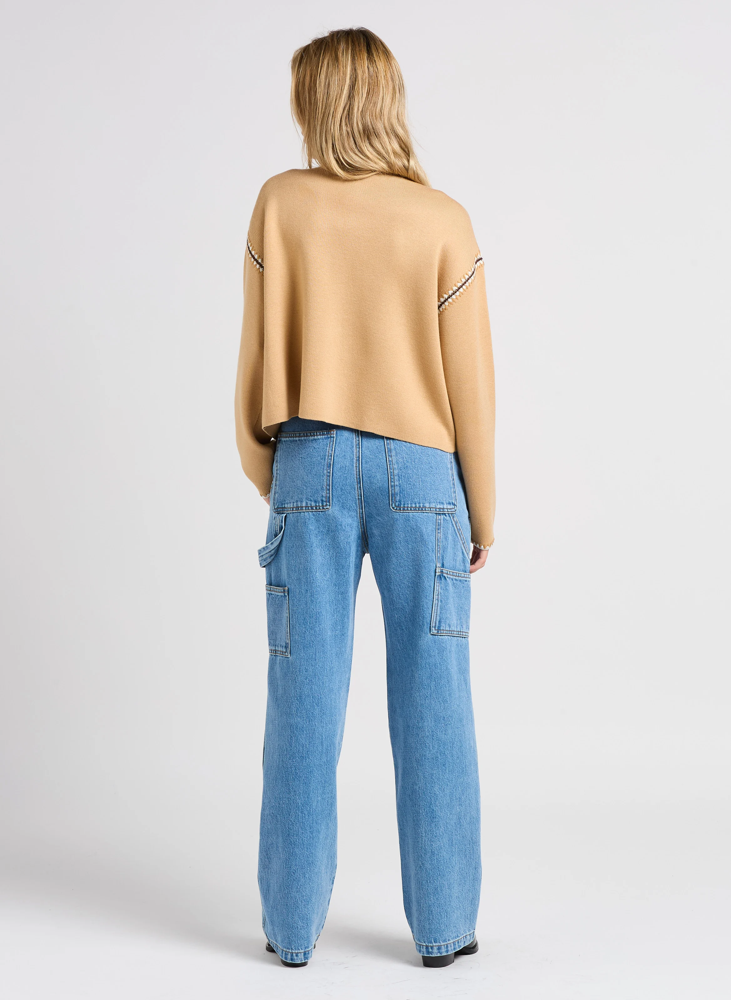 ROCA - Jean droit en coton | Bleu