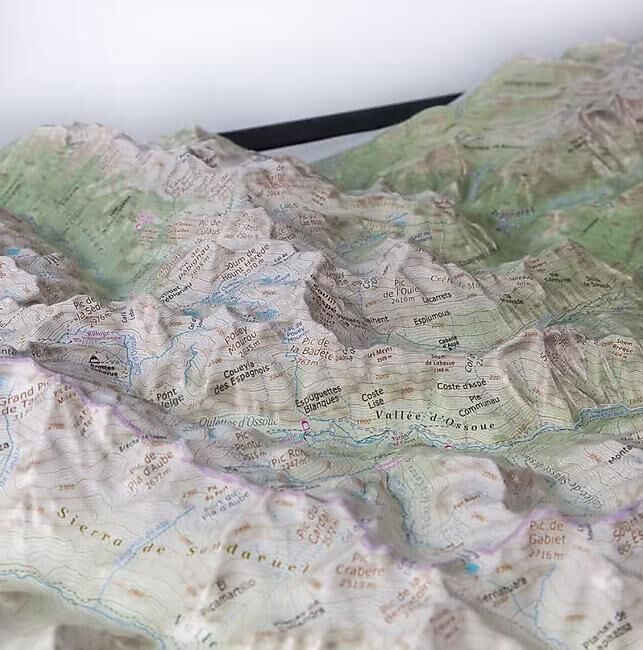 CARTE RELIEF GAVARNIE NEOUVIELLE