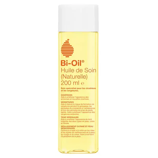 Óleo Bi-Oil Natural Care para Estrias e Cicatrizes, Ideal para Gravidez, 200ml