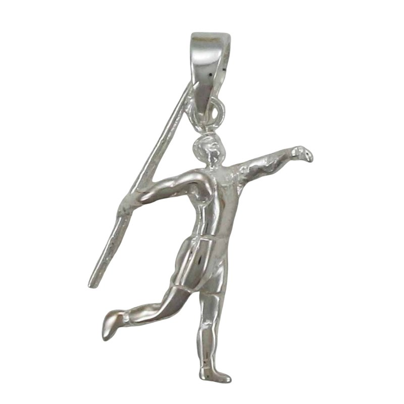 Pendentif athlétisme lancer du javelot - Argent massif