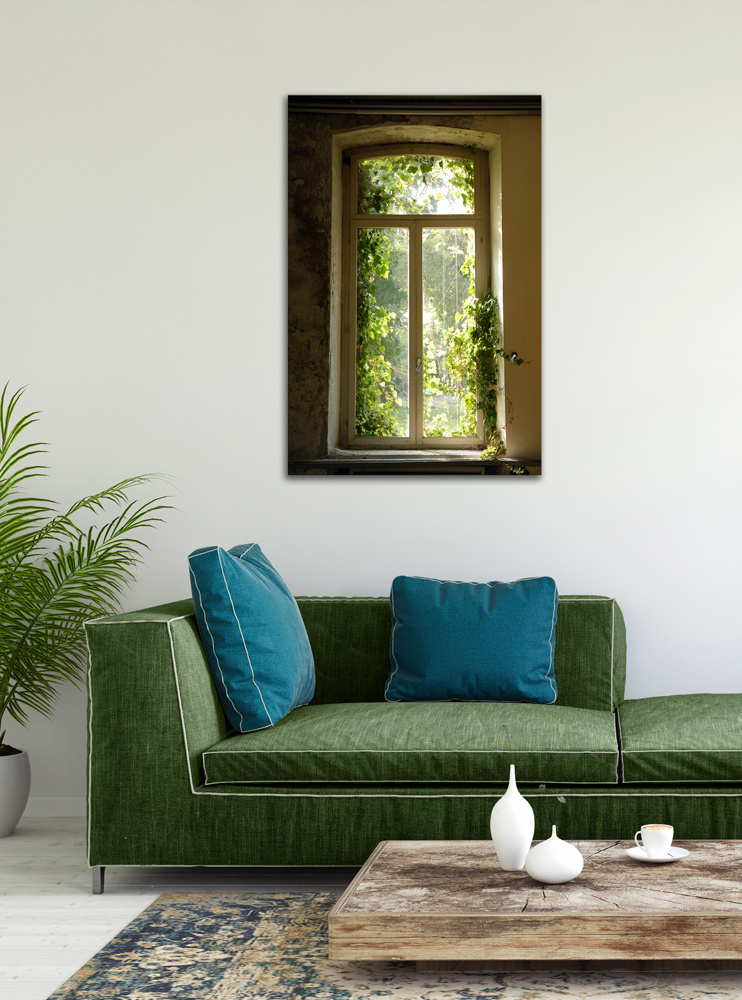 Akustikbild FENSTER BEWACHSEN 80x120cm, 7kg