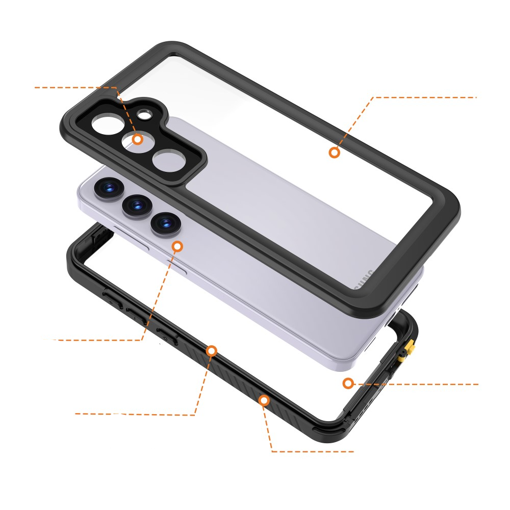 Samsung Galaxy S24 Wasserfeste Outdoor Schutz Hülle (IP68) - Schwarz