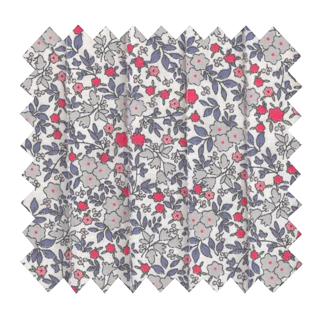 Tissu Matelassé Serenade Rouge Gris