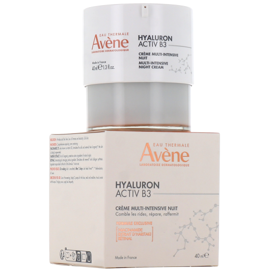 Avene Hyaluron Activ B3 crème de nuit anti âge - Soin traitant rides