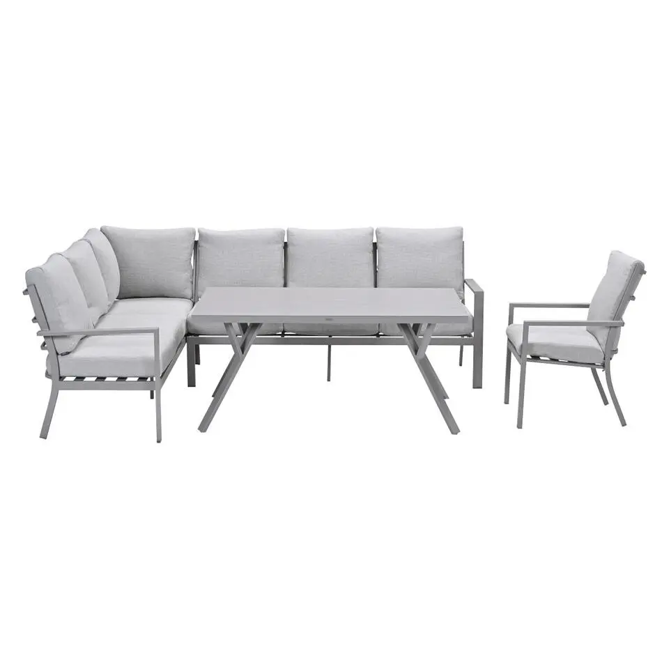 Garden Impressions Senja lounge dining set 4-delig l. - valley sand