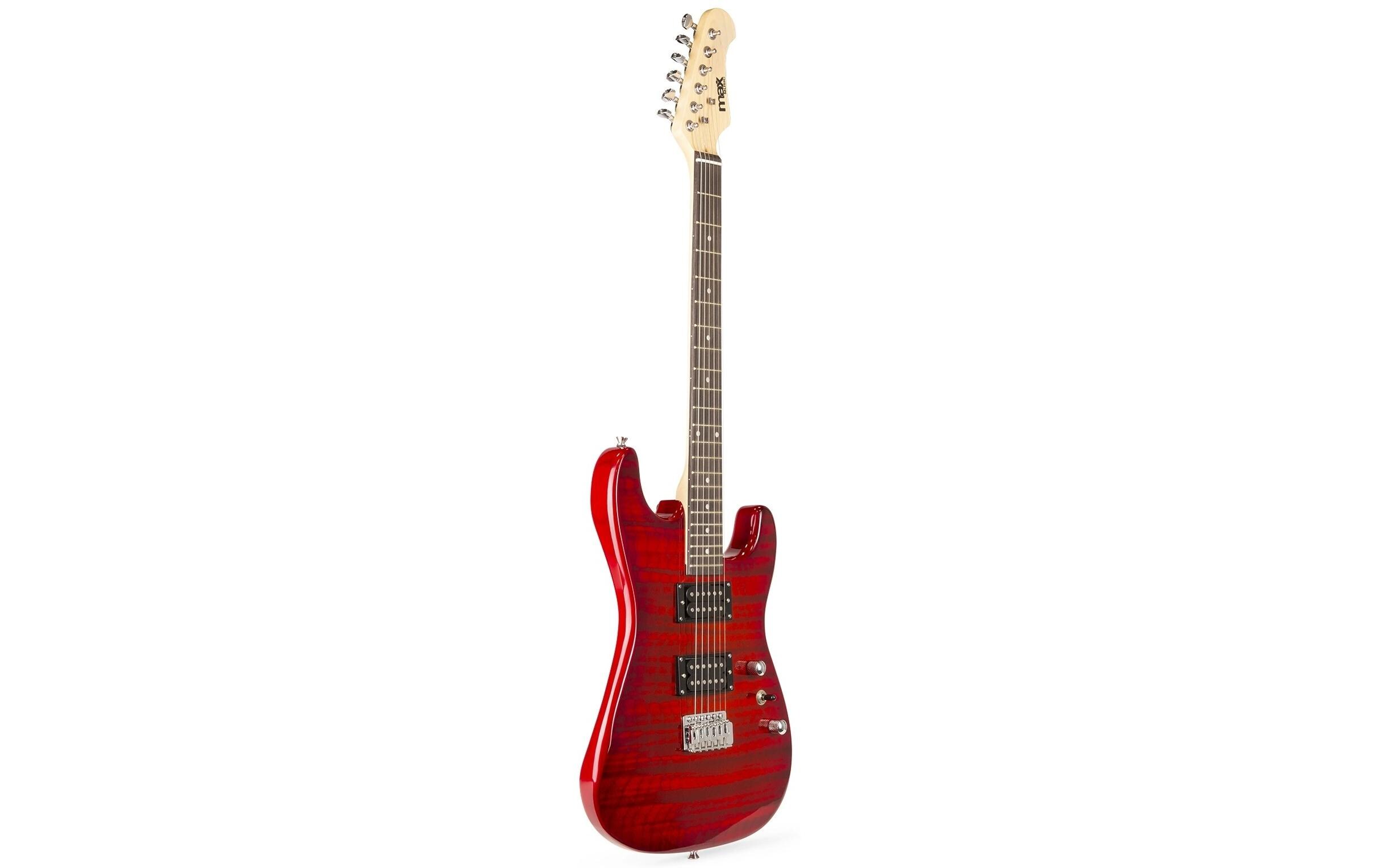 E-Gitarre GigKit Quilted Style Rot<br>E-Gitarre mit Zubehör