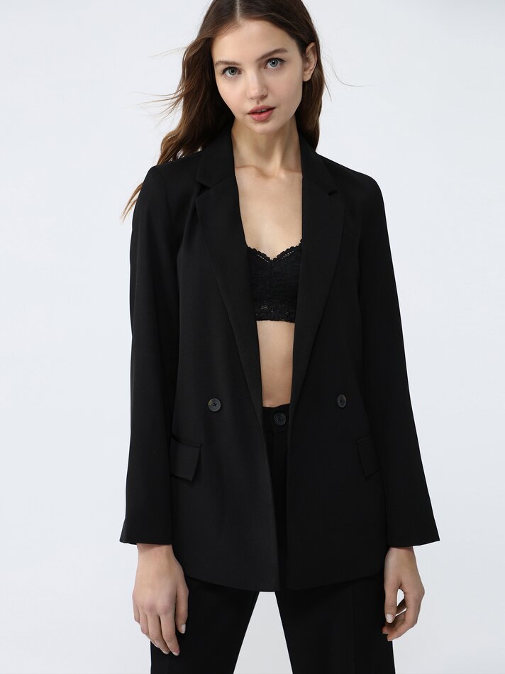 Blazer básico - Preto