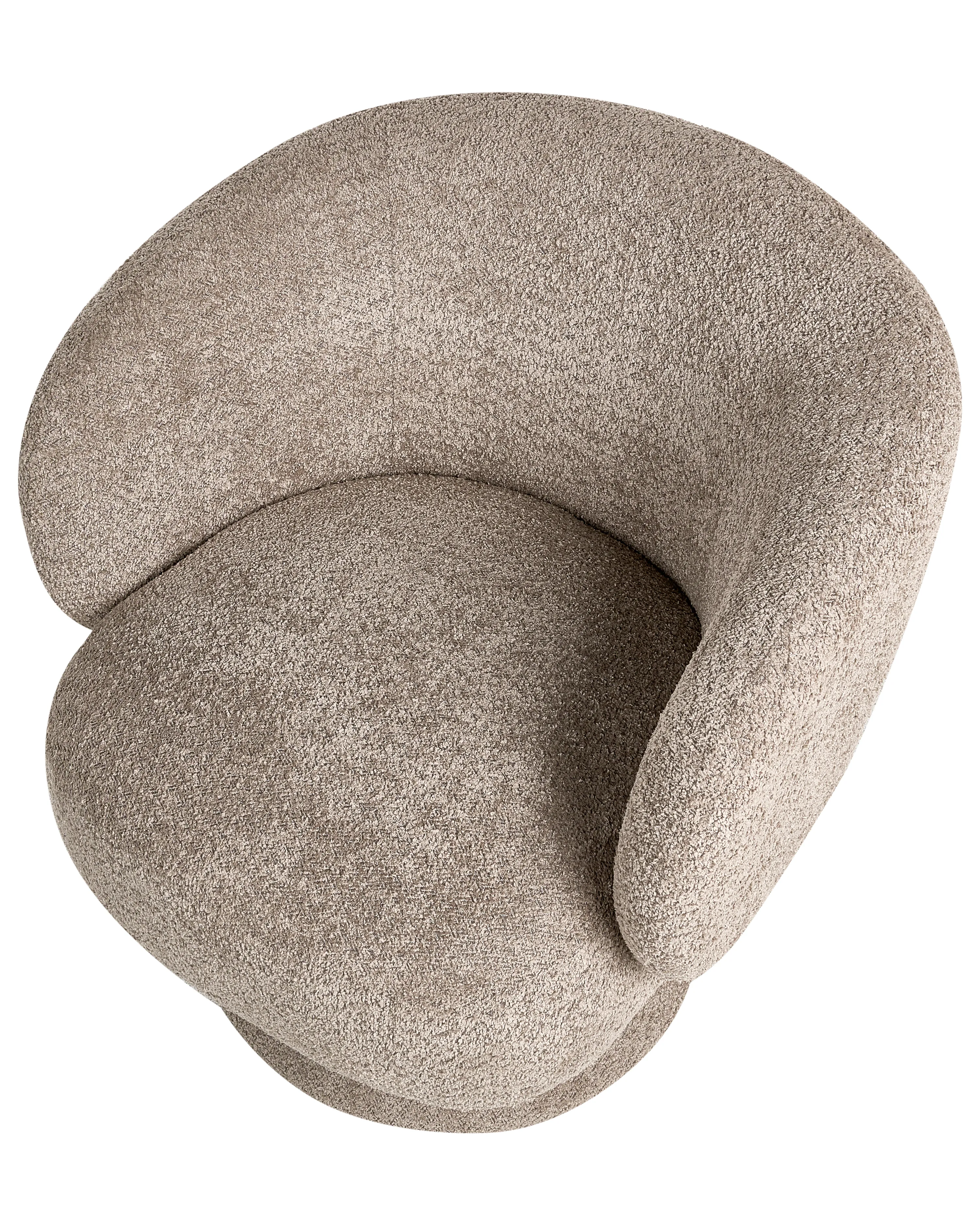 Draaifauteuil LIEKSA Bouclé Beige