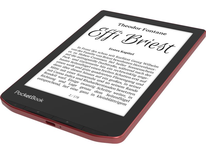 PocketBook E-Book Reader Verse Pro Passion Red 6 Zoll E-Book Reader mit 16 GB Speicher und E-Ink Carta Bildschirmtechnologie