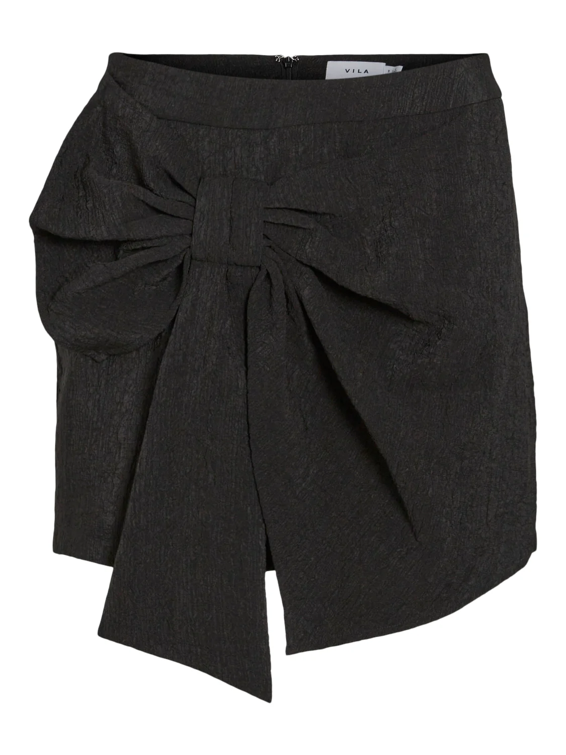 Vila  Vinilan HW Bow nederdel - sort