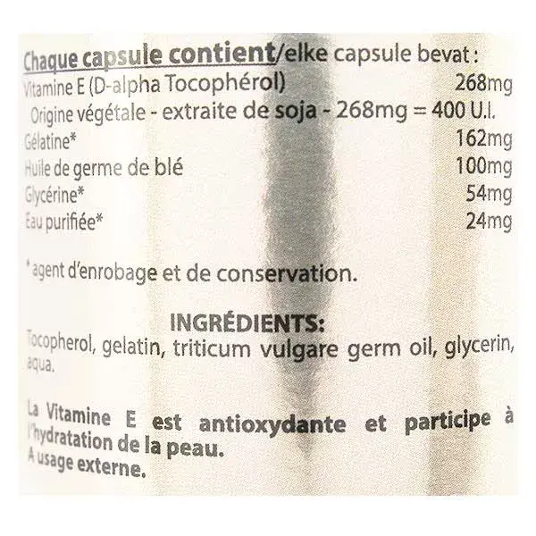 Vit'all+ Vitamina E 400 100 cápsulas