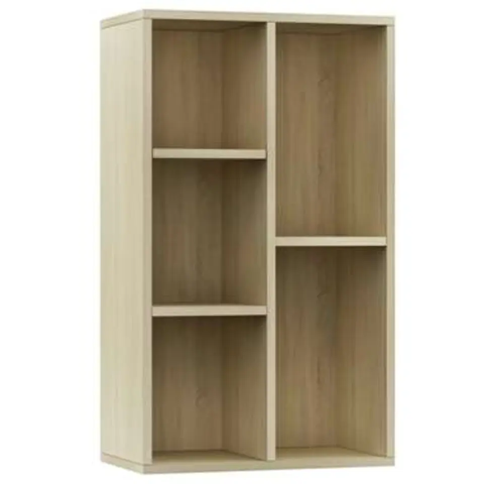 vidaXL - Boekenkast - Bruin - Bewerkt hout