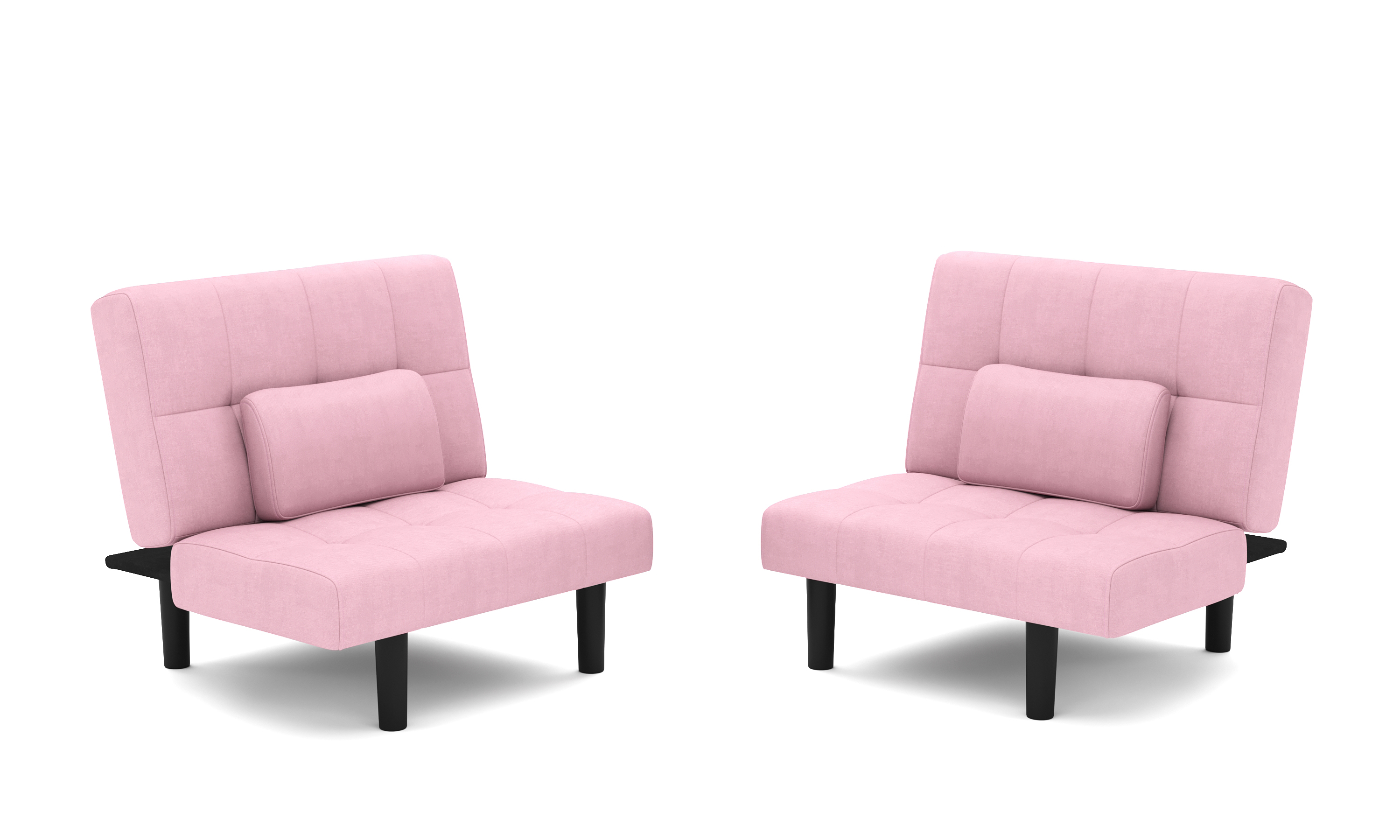 Schlafsofa Leinen LINUS multifunktional rosa