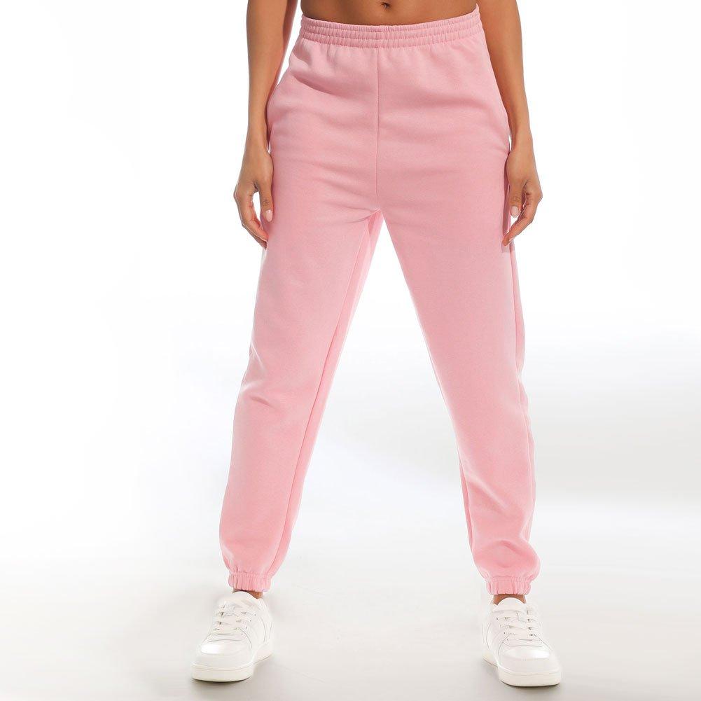 Light and Shade LightandShade High Waist Cuffed Joggers Ladies