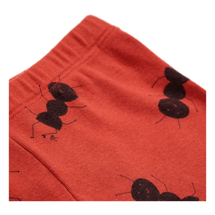 Bobo Choses Legging Coton Bio Fourmis | Terracotta