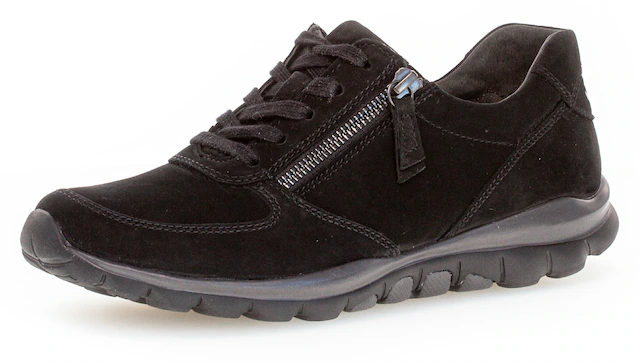 Gabor Rollingsoft Keilsneaker  , Freizeitschuh, Halbschuh, Schnürschuh mit Logo an der Ferse
