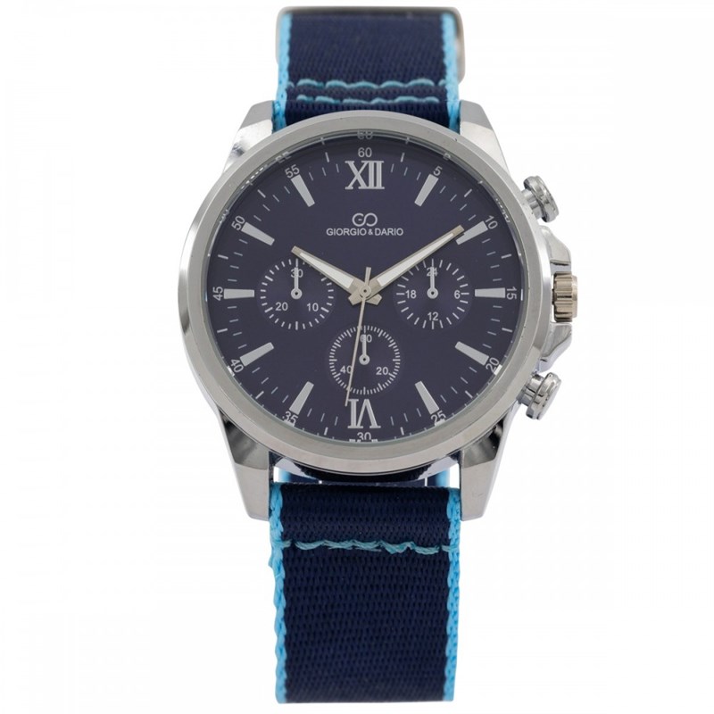 Votre Montre Homme Tissu Bleu GIORGIO