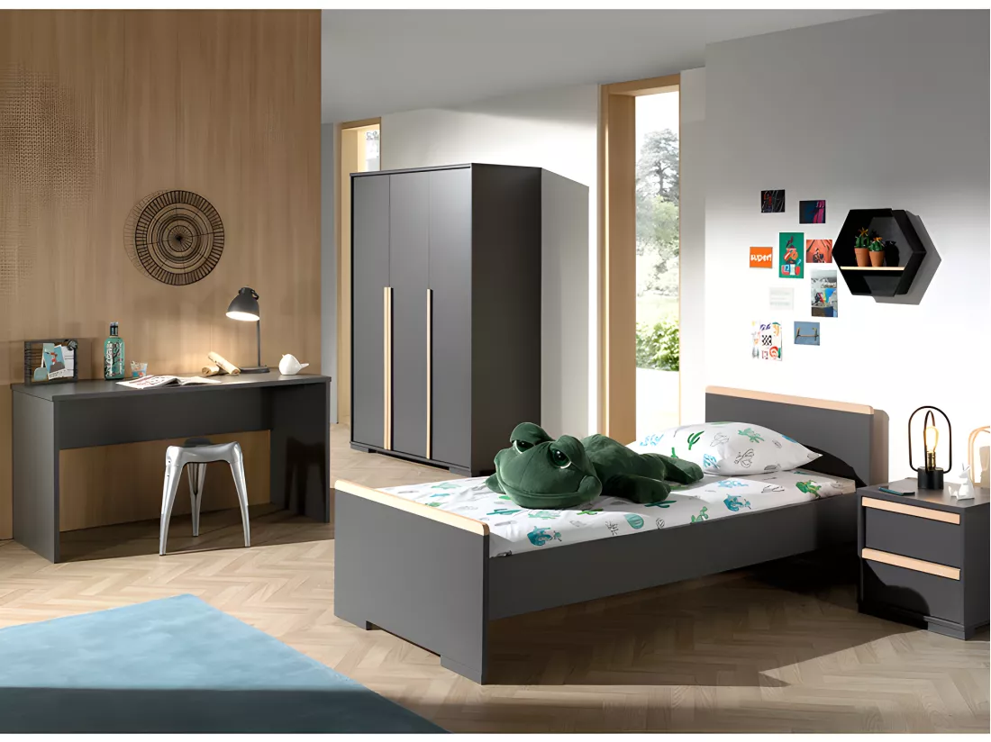 Pack - Lit Enfant, Chevet, Armoire & Bureau 