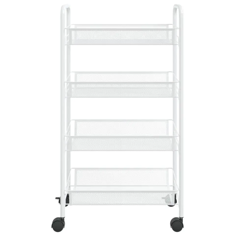 vidaXL - Keukentrolley - Wit - IJzer - 46 x 26 x 85 cm