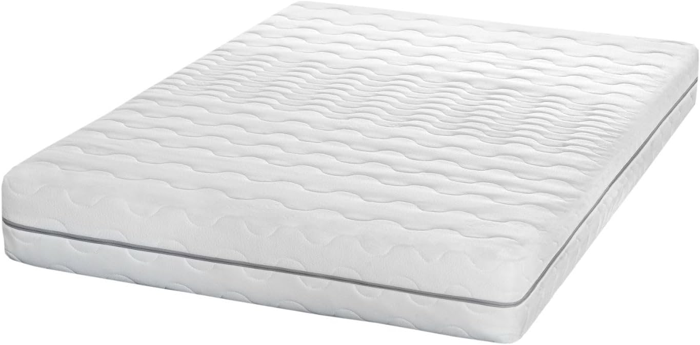 Taschenfederkernmatratze 180x200 H3 H4, 21cm hoch, orthopädische 7 Zonen Matratze mit Aloe Vera Bezug, Federkernmatratze