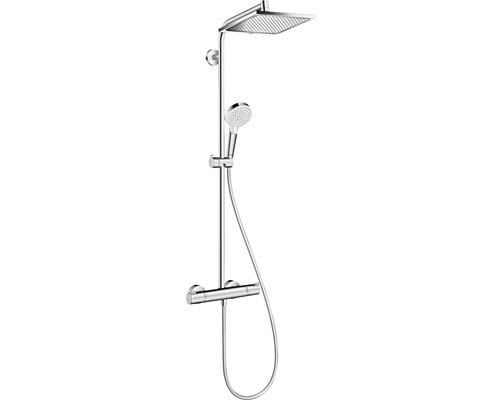 Douchekolom incl. thermostaat hansgrohe Crometta E Showerpipe 240 1jet chroom 27271000