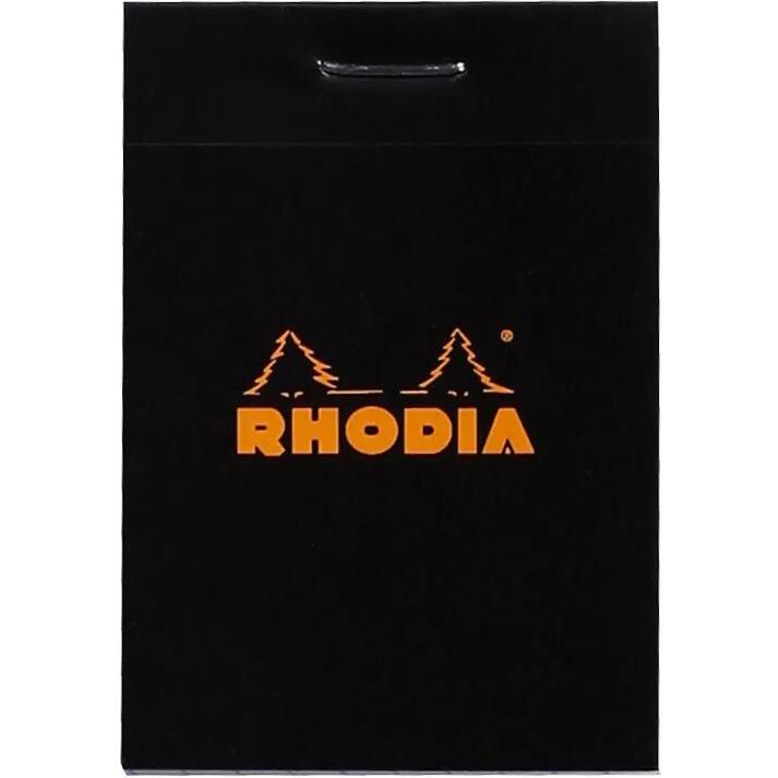 Bloc agrafé N°10 5,2x7,5 cm 80 feuilles petits carreaux 5/5 80 g. - Noir