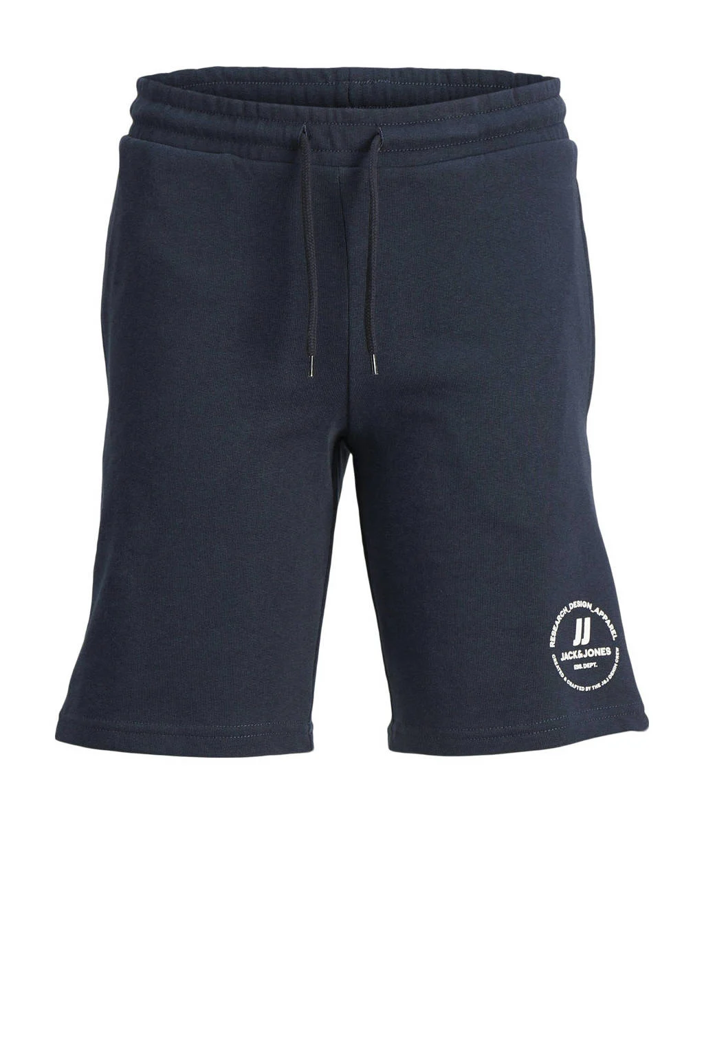 JACK & JONES sweatshort JPSTSWIFT met printopdruk donkerblauw
