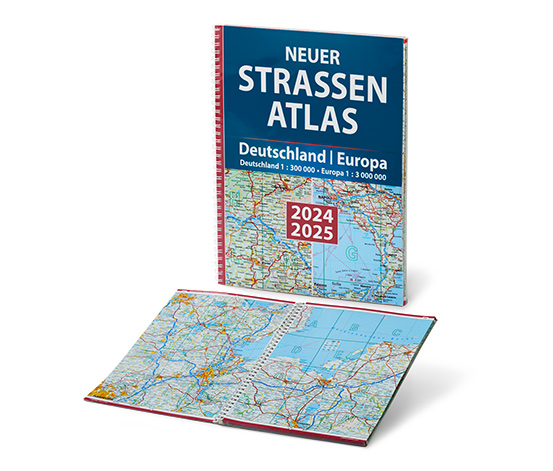 Buch: Neuer Straßen-Atlas Deutschland/Europa 2024/2025