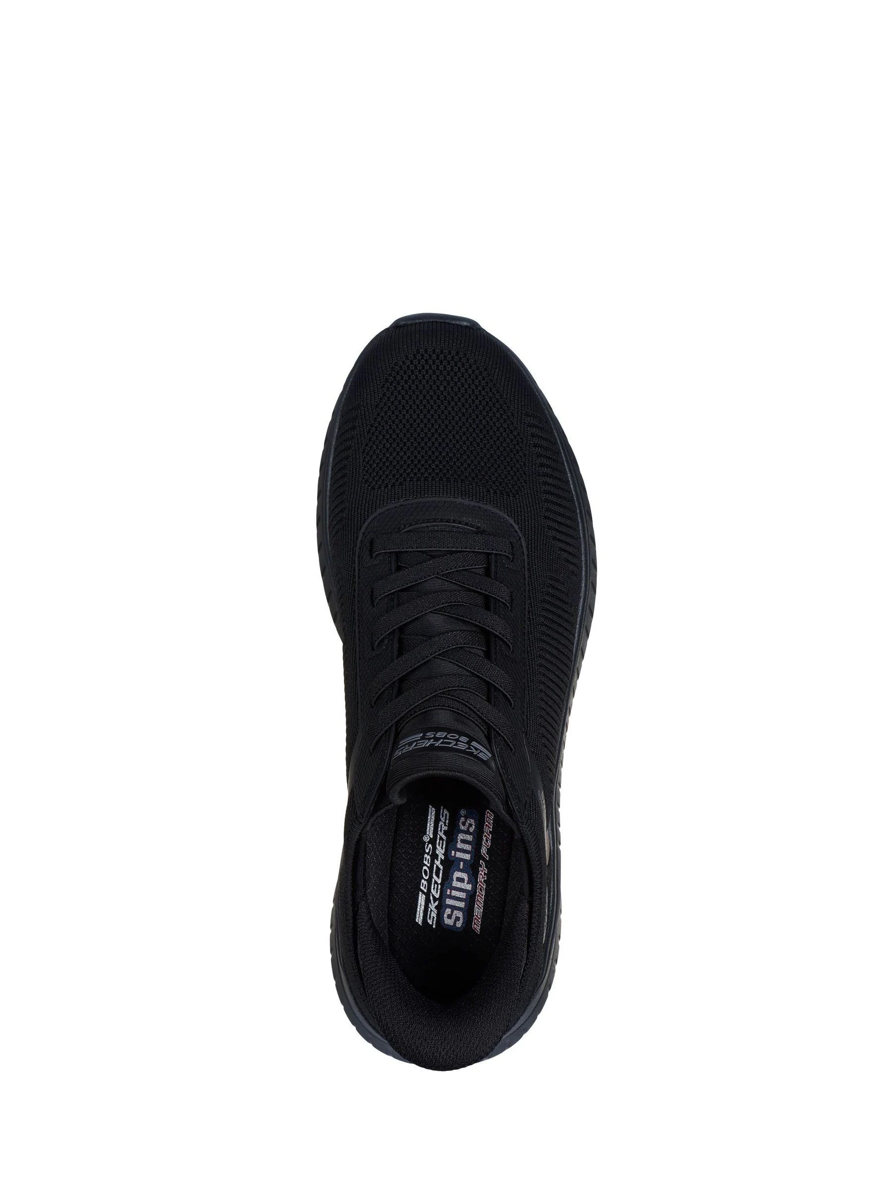 Zwart - Skechers Slip-ins Bobs Sport Squad Chaos Solid Step Trainers