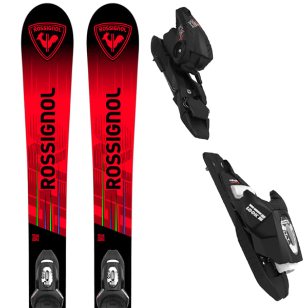 Pack ski ROSSIGNOL HERO JR MULTI-EVENT + KID 4 GW B76 BLACK/RED