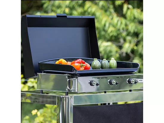 Eno Plancha gaz 6300w plaque fonte émaillée 62x36cm - 556532010701