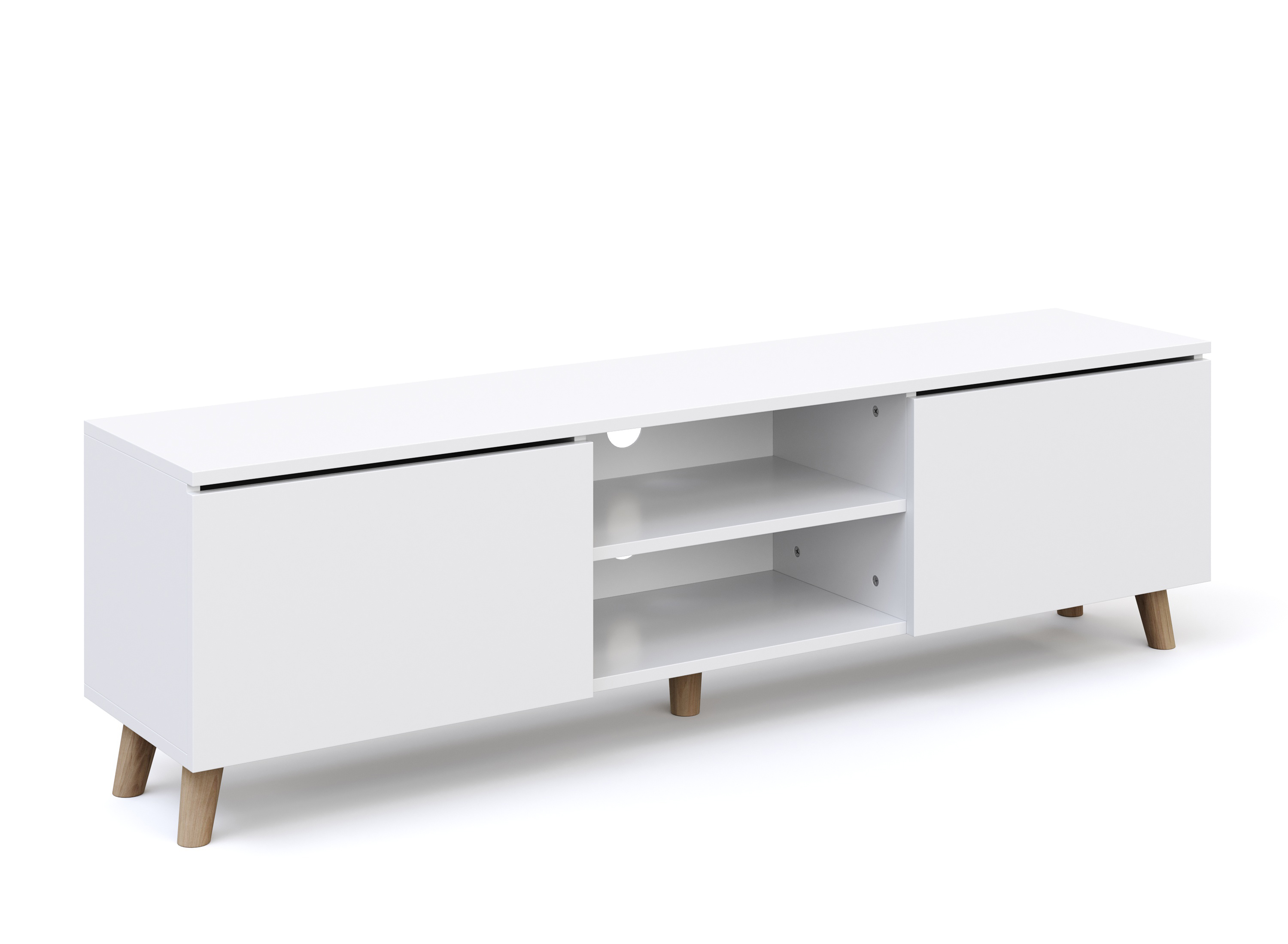 TV Möbel LED ANISTON weiss