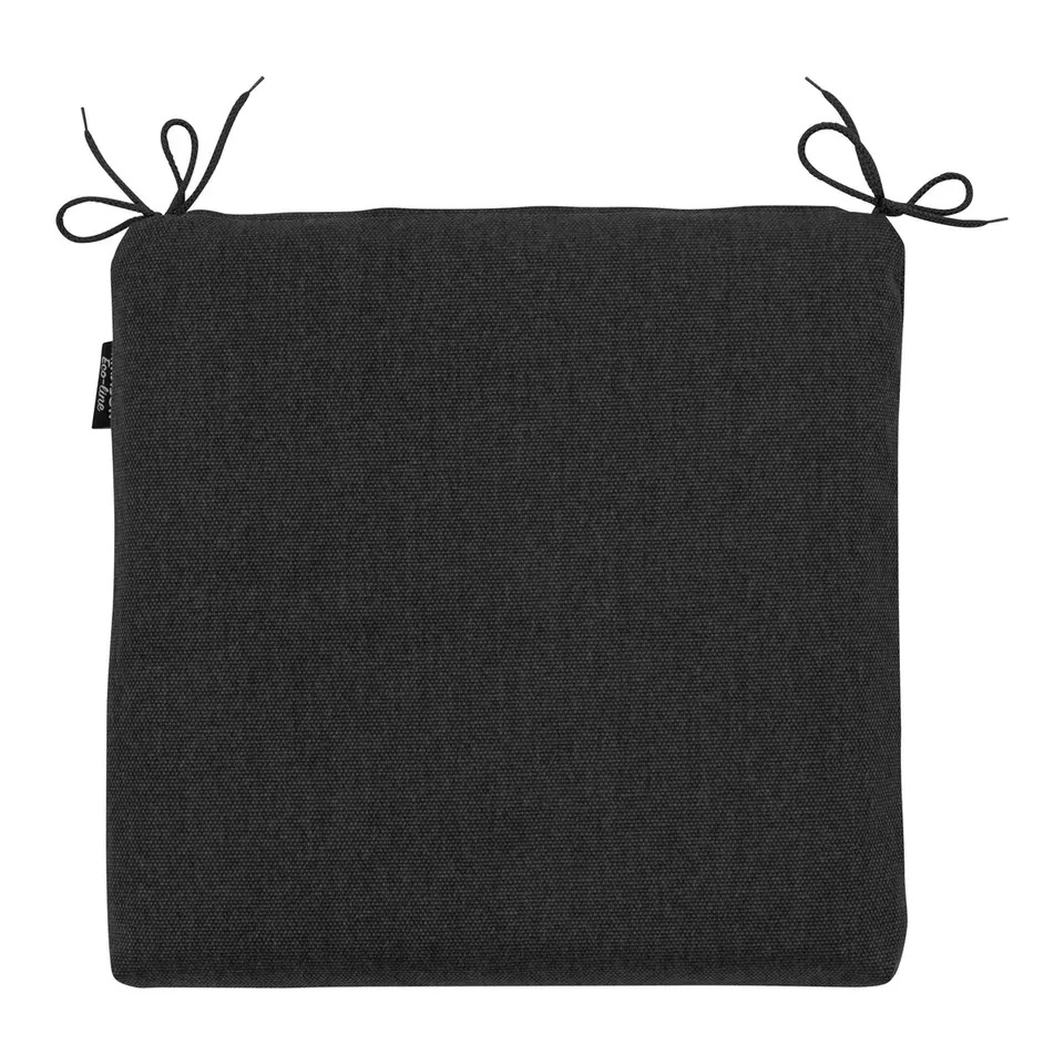Madison - Zitkussen Black canvas eco  - Ca. 40x40 cm - Set van 4