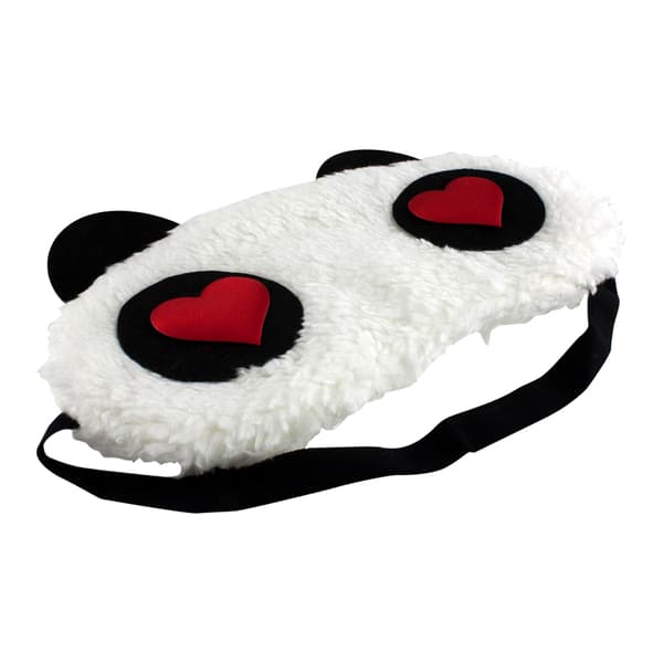 Forelsket Panda, Fluffy Sovemaske for reiser og avslapping